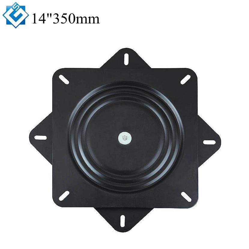 Lazy Susan 14 Inch 350mm Black Metal Turntable 360 Degree Free Rotating Ball Bearing Swivel Plate Mechanism