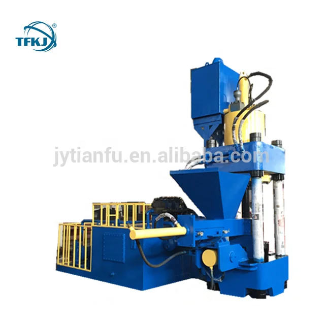 Mini Scrap Metal Shredder Hydraulic Metal Aluminium Chip Recycling  Briquetting Press Machine