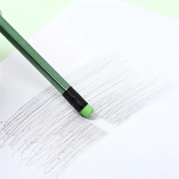 Wholesale Back To School Cheap Price Custom Wood Gift Pencil 7 Inch Hb 2b 2h Lead Hexagonal Round Triangle Pencil With Eraser