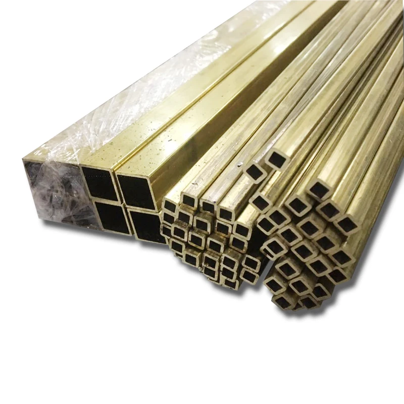 Латунная квадратная трубка, латунная квадратная трубка, тройник, соединитель, желтая латунная трубка