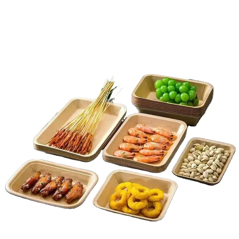 2022 new product 100% biodegradable frozen fresh paper tray for all kinds of seafood and meat