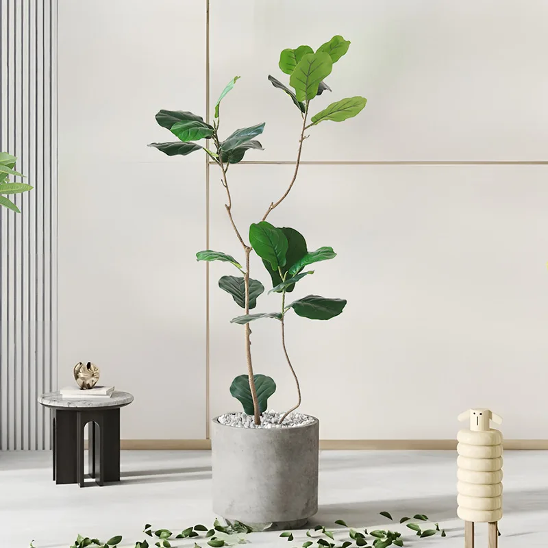 Y-shaped trunk banyan tree by plastic material green plant interior decoration artificial plant life size artificial trees