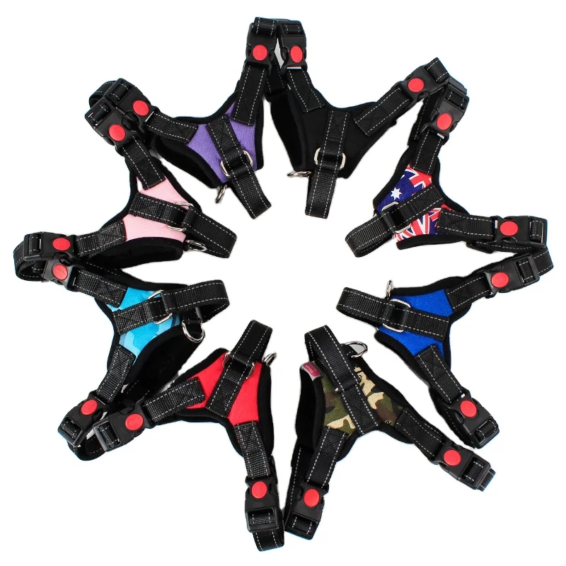 Dropshipping 12  Colors Pet Cats Leash Large Soft Adjustable Pet Walk Out Hand Vest Harness Chest Collar Dog Strap