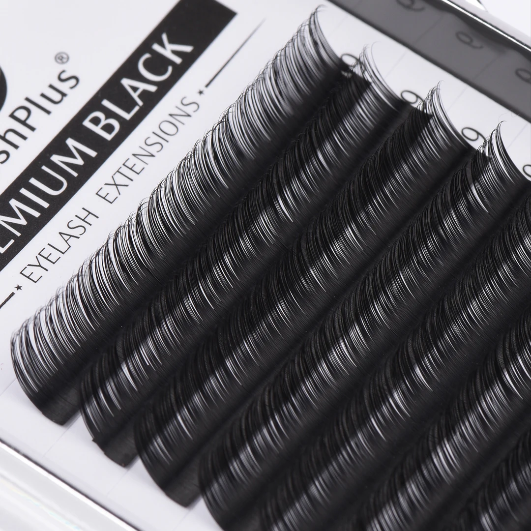 LashPlus 100% real mink individual matte black 0.03 silk mega russian volume eyelash extensions mink 25mm