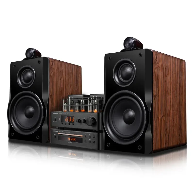 Vofull New Design 3 way HIFI Bookshelf Speaker Speakers with Tube Amplifier
