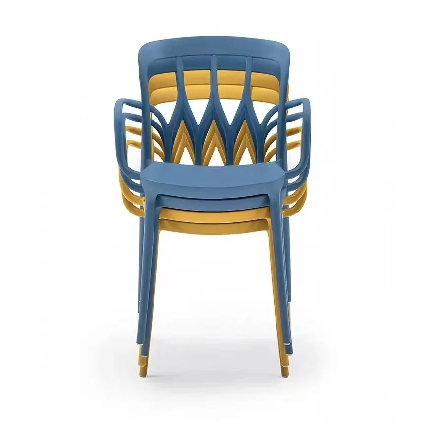 Dining chair outdoor stackable stool leisure homestay project single tourist scenic spot plastic chair