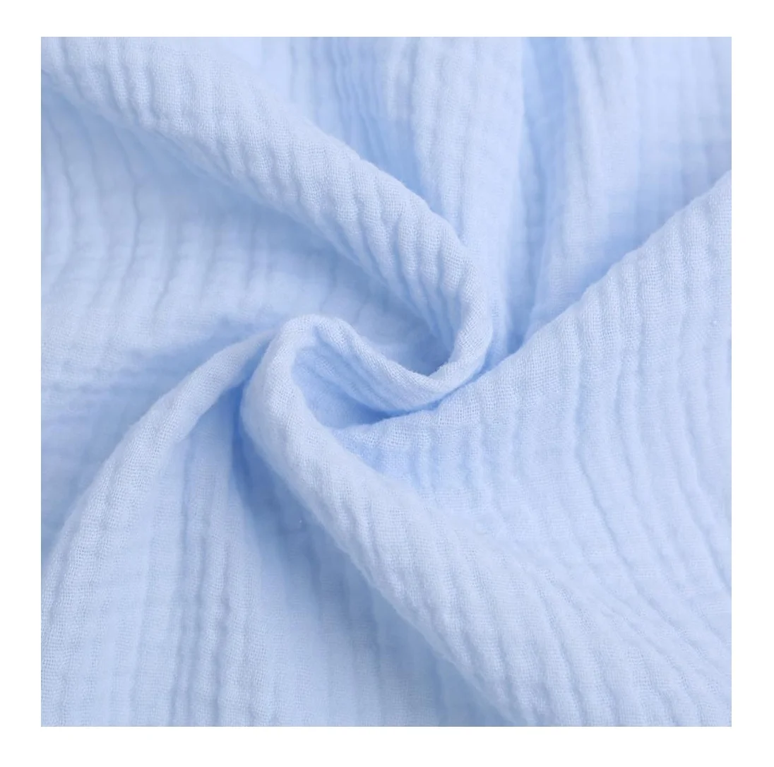 Wholesale Organic 100% Cotton Printed  Double Gauze Muslin Fabric for Baby