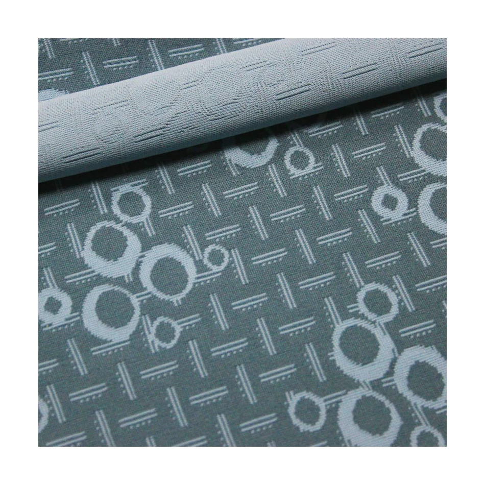 Polyester Jacquard Two Tone Circular Knit Textile Fabric For Furniture Car Interior Accoustic Stereo