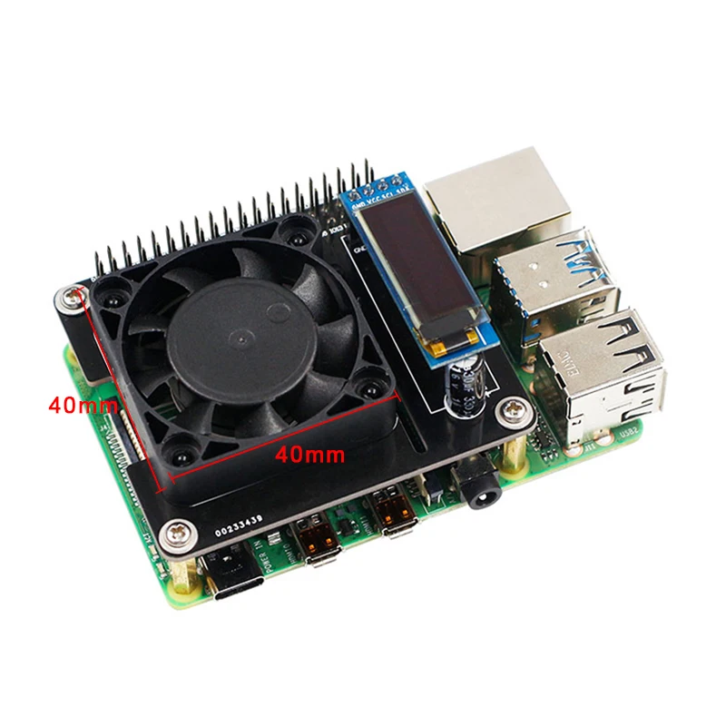 AIsmartlink Raspberry PI Automatic Temperature Control Fan 4B/3B+ Thermal Intelligent monitoring Butler enclosure   RGB lights