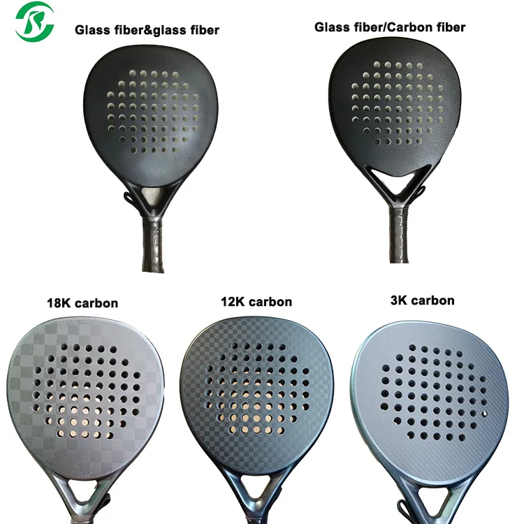 Китайский производитель, Заводская черная круглая Теннисная ракетка из углеродного волокна 12K