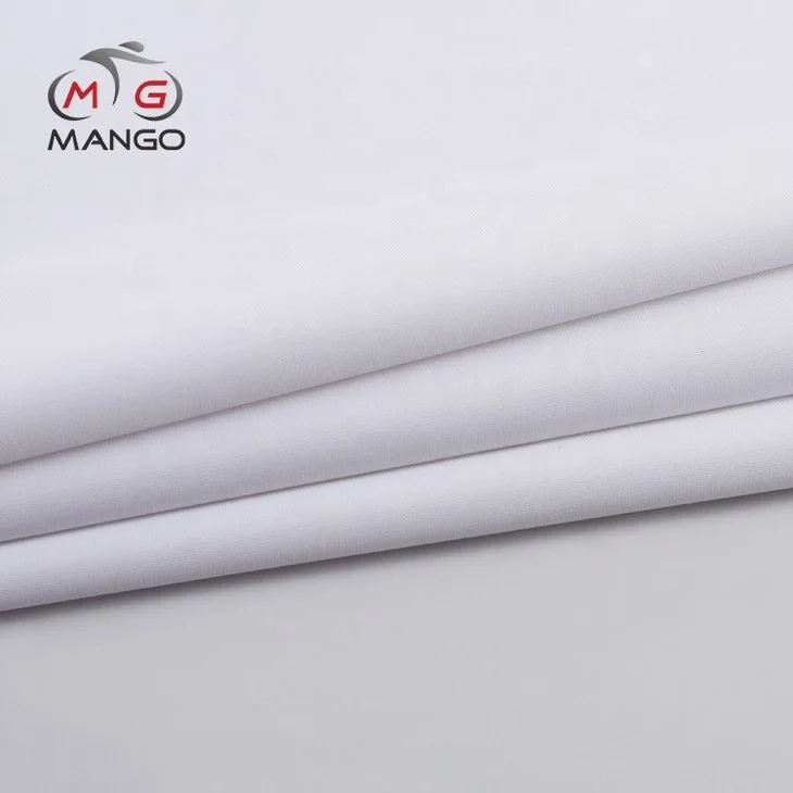 breathable cycling wear white antistatic tube microfiber polyester spandex fabric