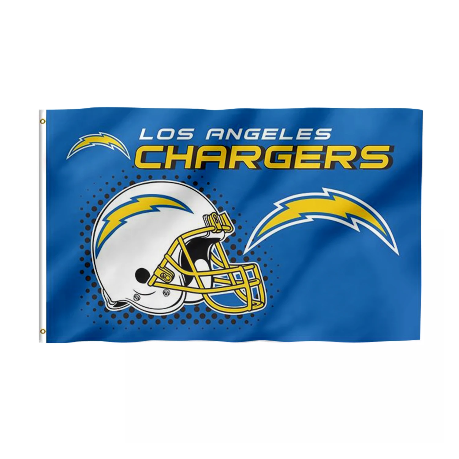Custom high quality 3*5ft100% polyester colorful UV resistant strong durable NFL Los Angeles Chargers flag