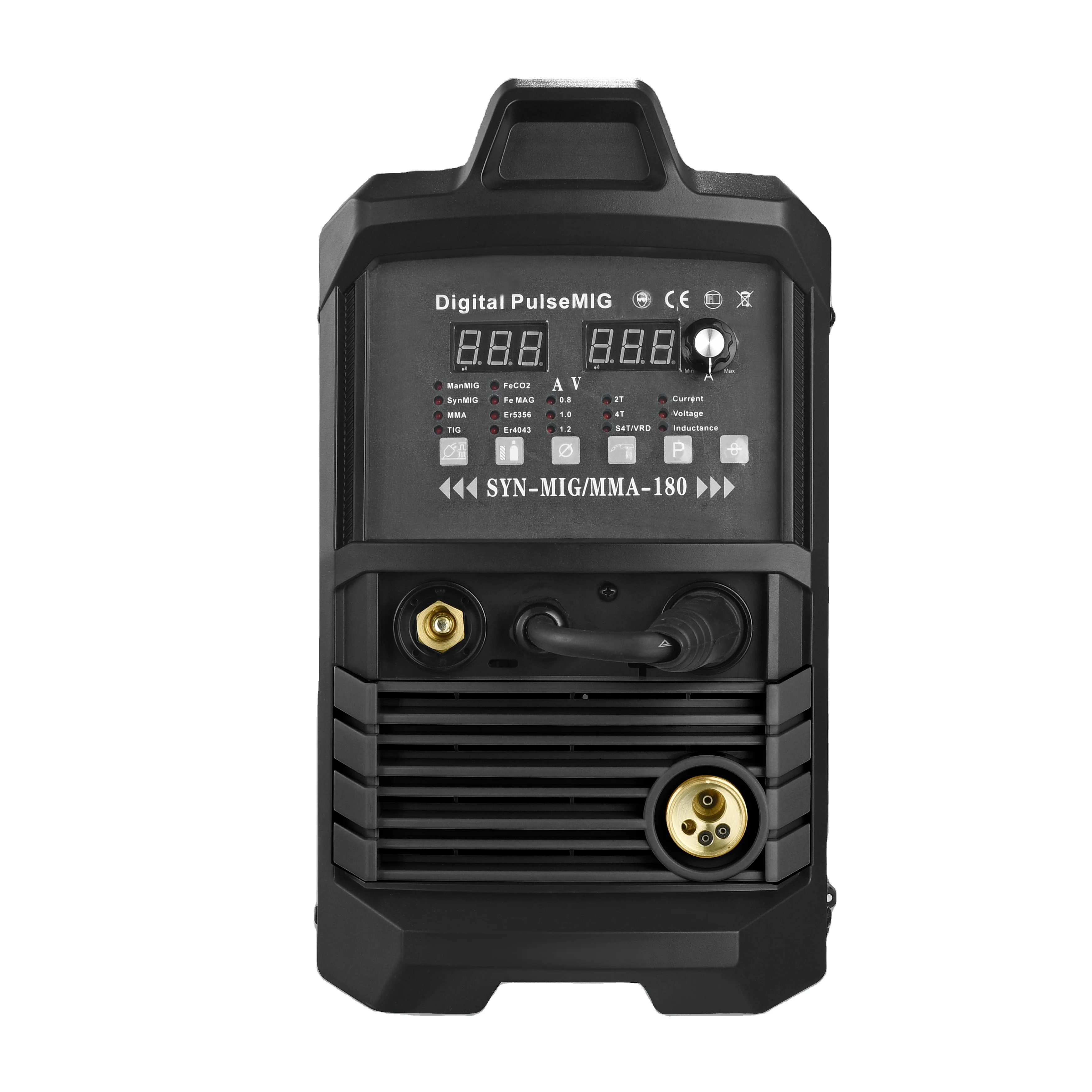 Portable IGBT soldadora electrical  welder types of mig tig ARC 160A inverter gas and gasless MIG welding machine for Brazil