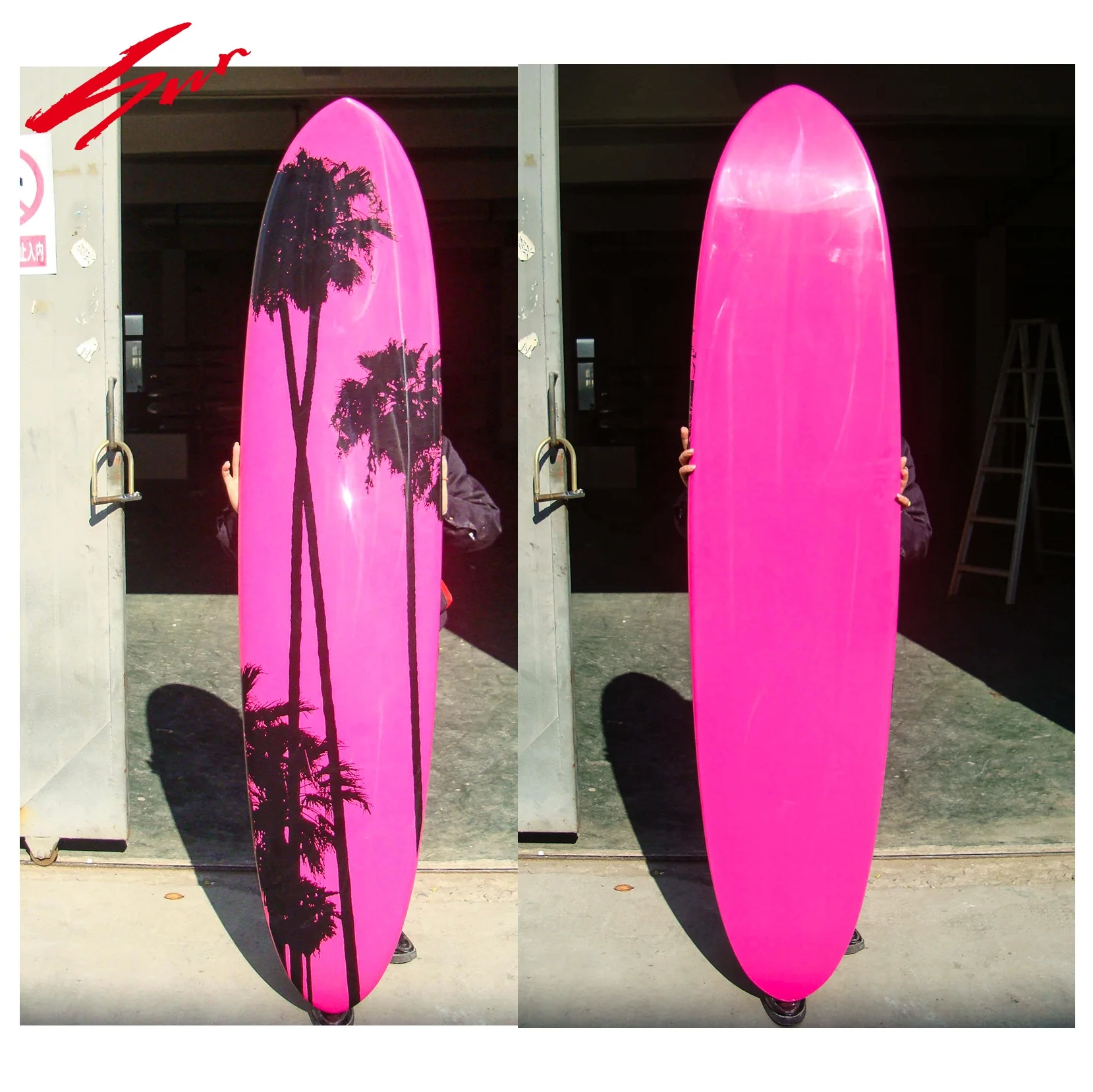 High Impact Resistant Water Jet Surfboard PU Fiberglass Surf Board Customized