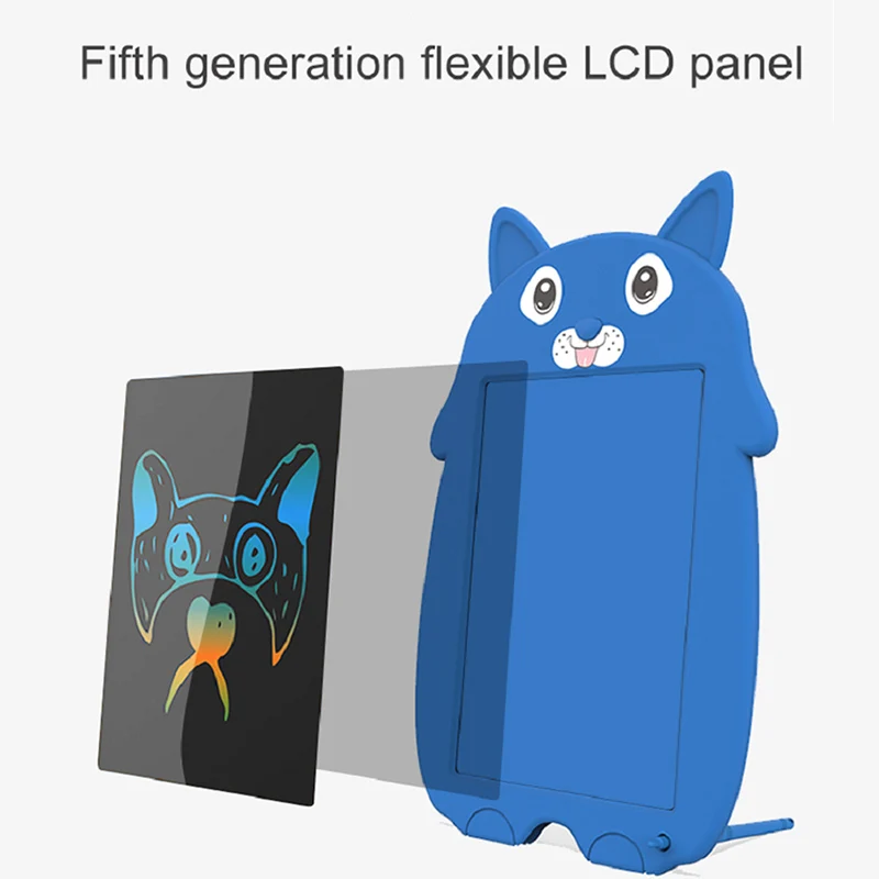 9 Inch Cartoon Animal LCD Colorful Toddler Doodle Board Drawing Tablet Erasable Reusable Electronic Learning Toy