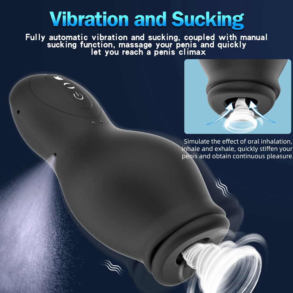 Sex Toys For Men Masturbator cup glans penis training aids vibration sucking modes easy to carry silicone waterproof usb charge