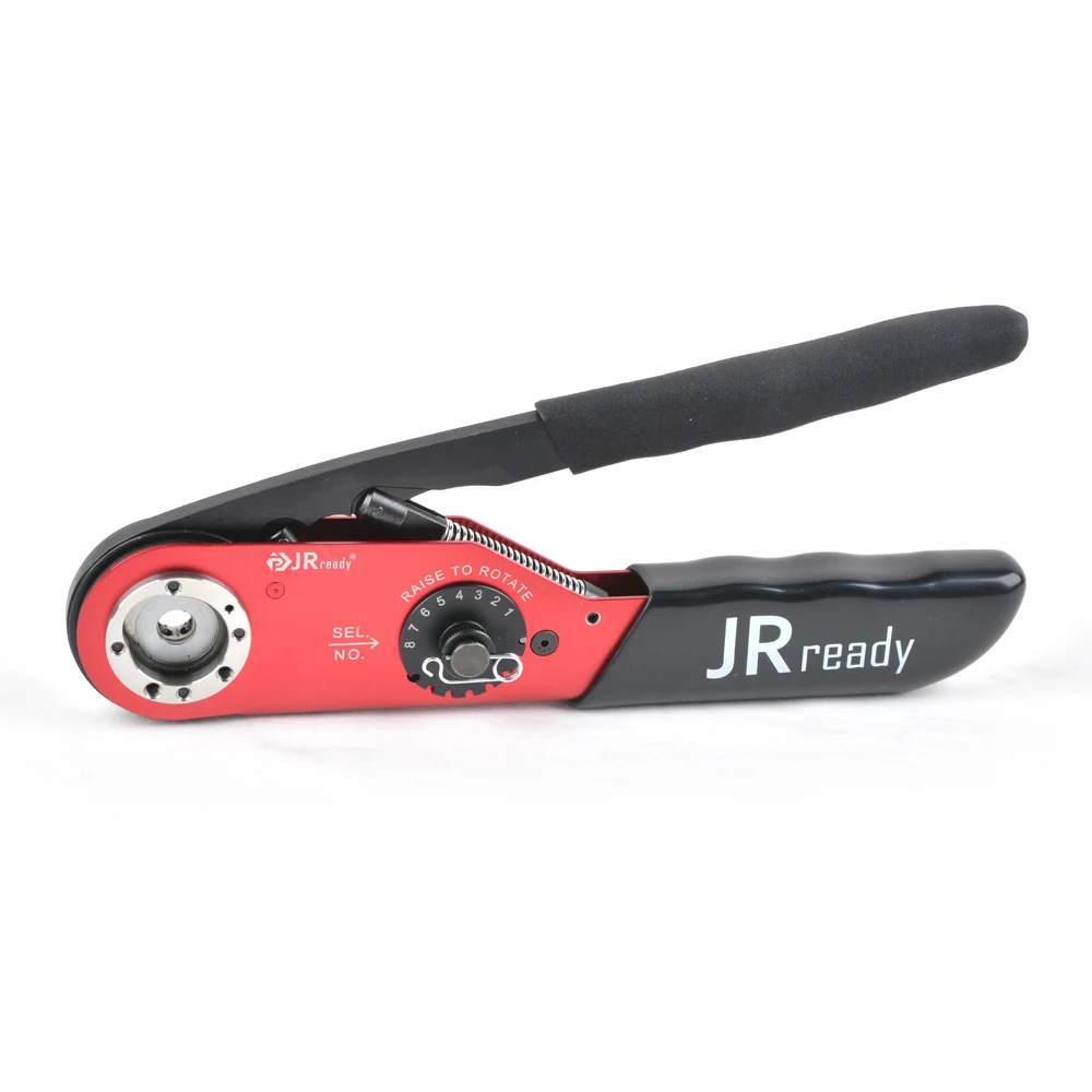 JRready ACT-M309 Mid-Current Range Adjustable Indent Crimp Tool 8-18AWG Multifunctional Plier For Wire Cable