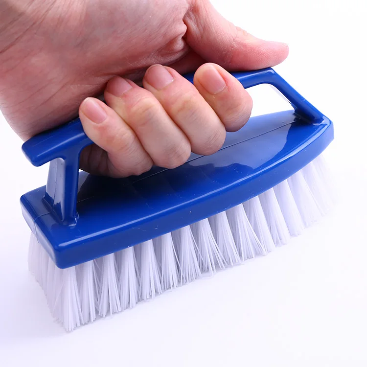 Wholesale Factory Household Heavy Duty Iron Shaped Plastic Holder Wirehaire Nylon Cleaning Brush For Washing Clothes Shoes Floor