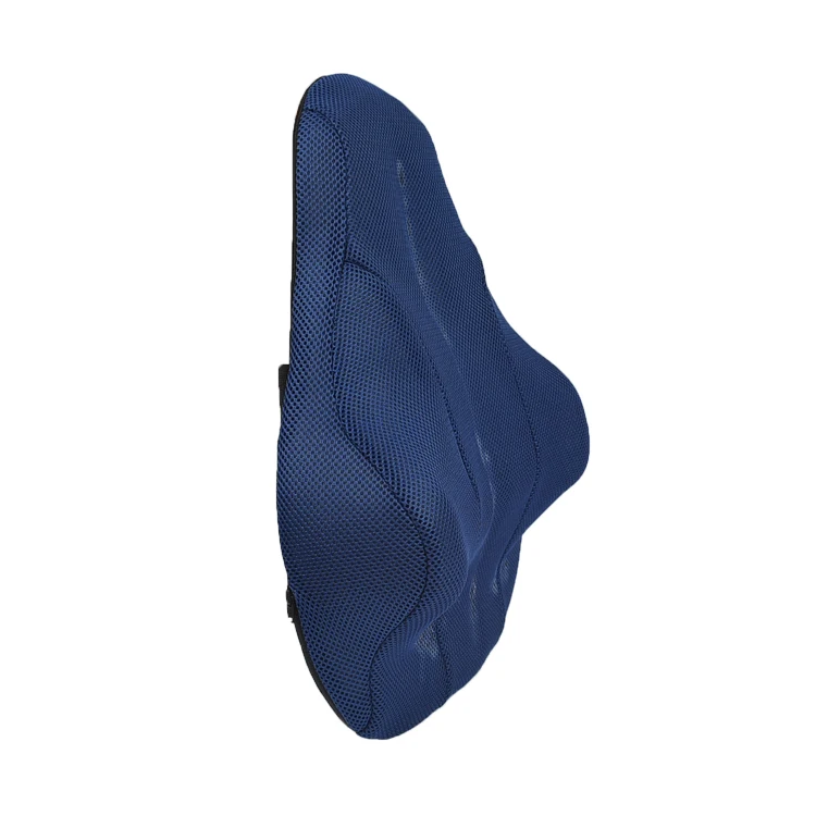 wholesale portable relaxing round long seat memory foam lumbar support pillow back cushion for chairs