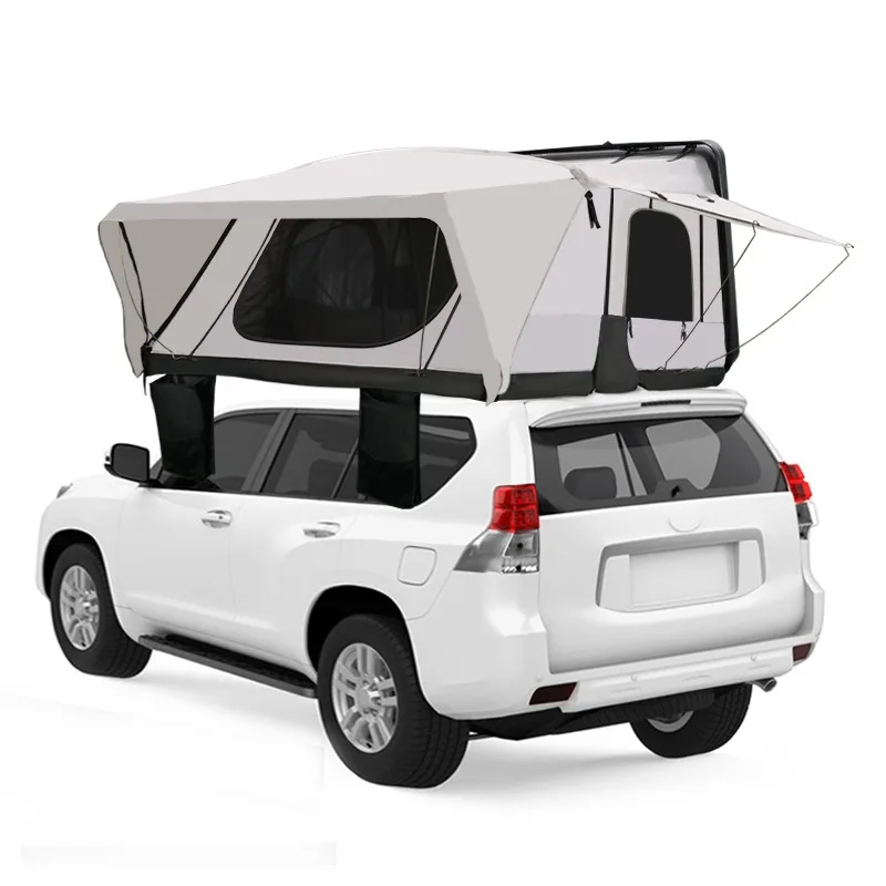 2021 New 3-4people Fishing Tour Outdoor Camping 3 seconds on Self-driving Suv Hard Shell Folding Roof Car Tent