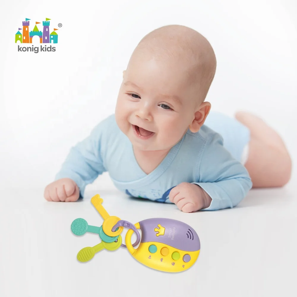 Konig Kids Early Education Plastic Musical Electric Smart Remote Car Key Baby Toys