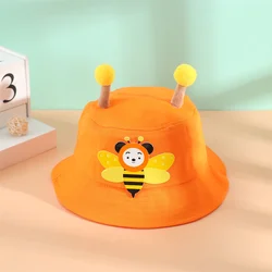2022 Hot Sale Kids Size Cotton Bucket Hat Kids Sun Hats And Caps For Children