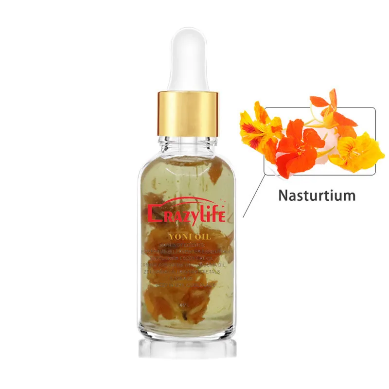 100% Natural Feminine Organic Vaginal Oil Serum Ph Balanced & Eliminates Odor Serum Rose Essential Oil