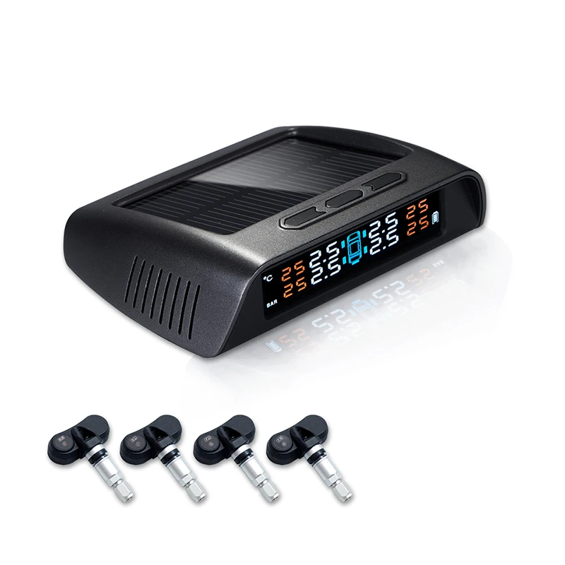 Лидер продаж дисплей TPMS умный приемник зарядка HD цифровой ЖК-дисплей автомобильные сигналы тревоги беспроводные внутренние датчики