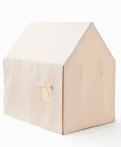 Asweets Balear House Kids Tent Teepee Tent Kids White Cotton Canvas Playhouse