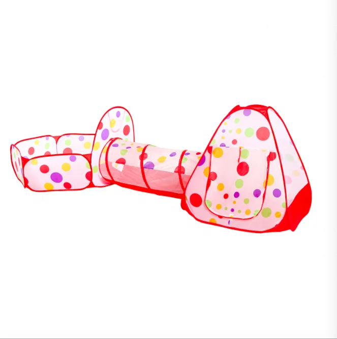 Garden Children Activity Kids Ocean Play Tunnel Tent Portable 3 in 1 Tunnel Baby Sensiry  Pop Up House Ball  Pool with Tunnel