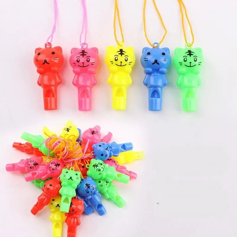 Colorful kids Playing football soccer shape plastic Training whistle