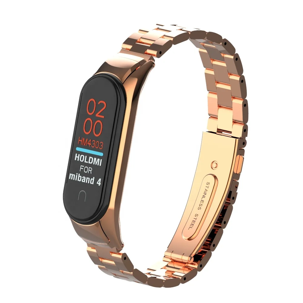 Holdmi 43037 Series Watch Band Strap Stainless Steel Luxury Rose Solid Gold Color for Xiaomi 14 Colors High Quality Hot Sale