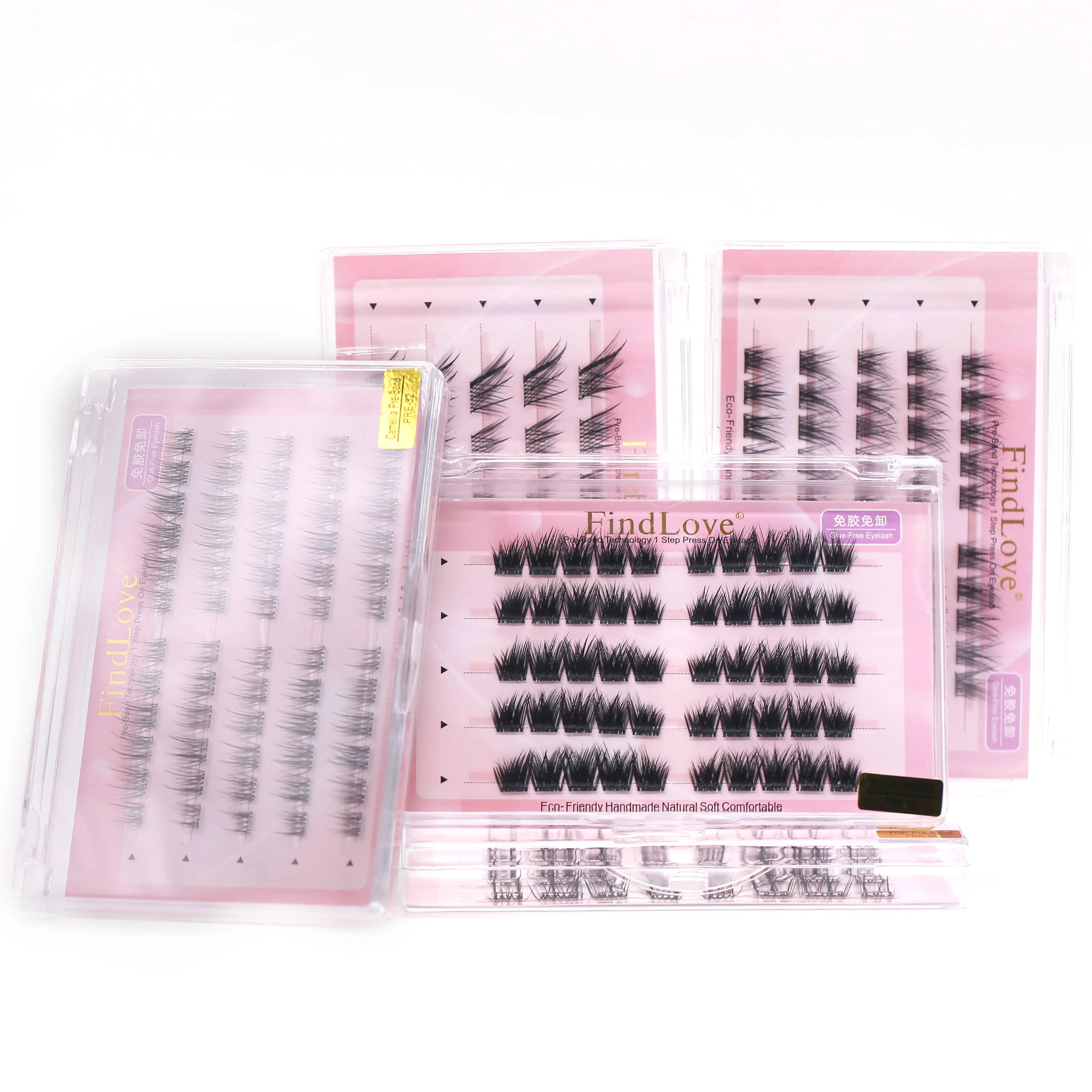 No Glue Needed Self Adhesive Cluster Lash Best Lashes No Glue Press on Lashes No Glue Personalized