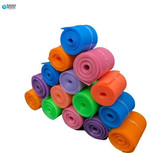 Professional Manufacturer Elastic Medical Disposable Tourniquet Rubber Blood Stopping Medical  TPE Material Tourniquet CE