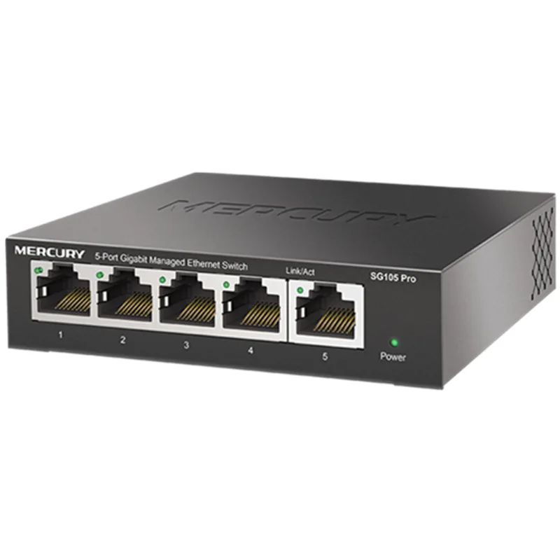 Mercury SG105 Pro 5-port Full GIGABit network management switch Home business Office monitoring network switch