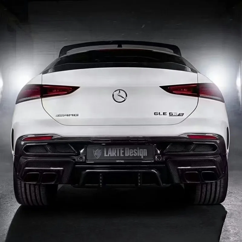 Runde для Mercedes GLE C167 W167 Комплект кузова 2019-2021 Coupe LART дизайн из углеродного волокна передняя губа задний диффузор спойлер на