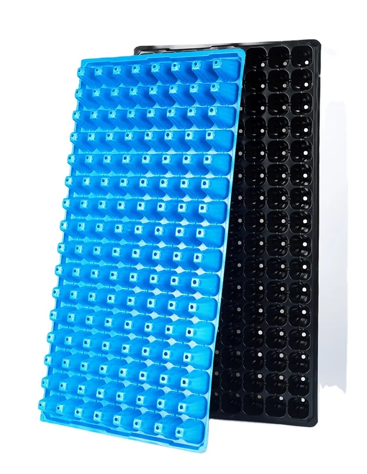 wholesale cheap 128 cell PET home seedling vegetable succulent nursery tray