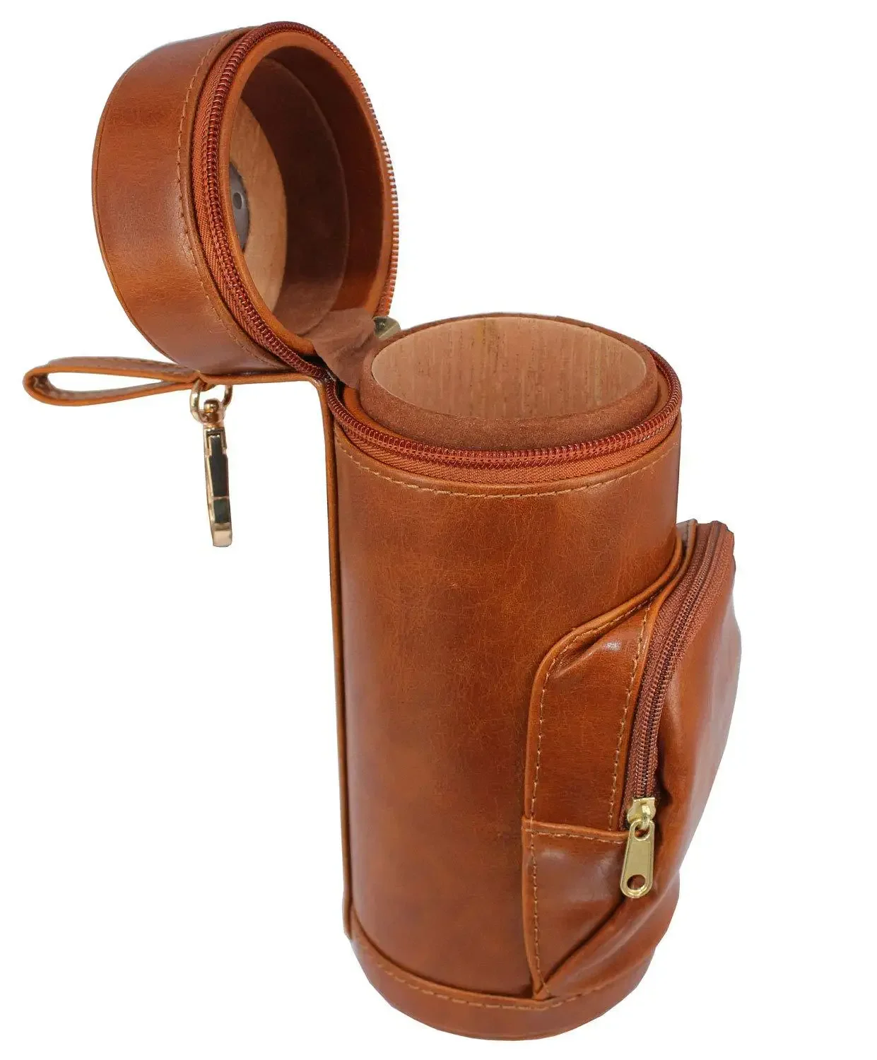 Sport PU leather Portable cigar holder Moisture pack Rock Climbing humidifier cigar knife cigar travel bottle holder cup Bag