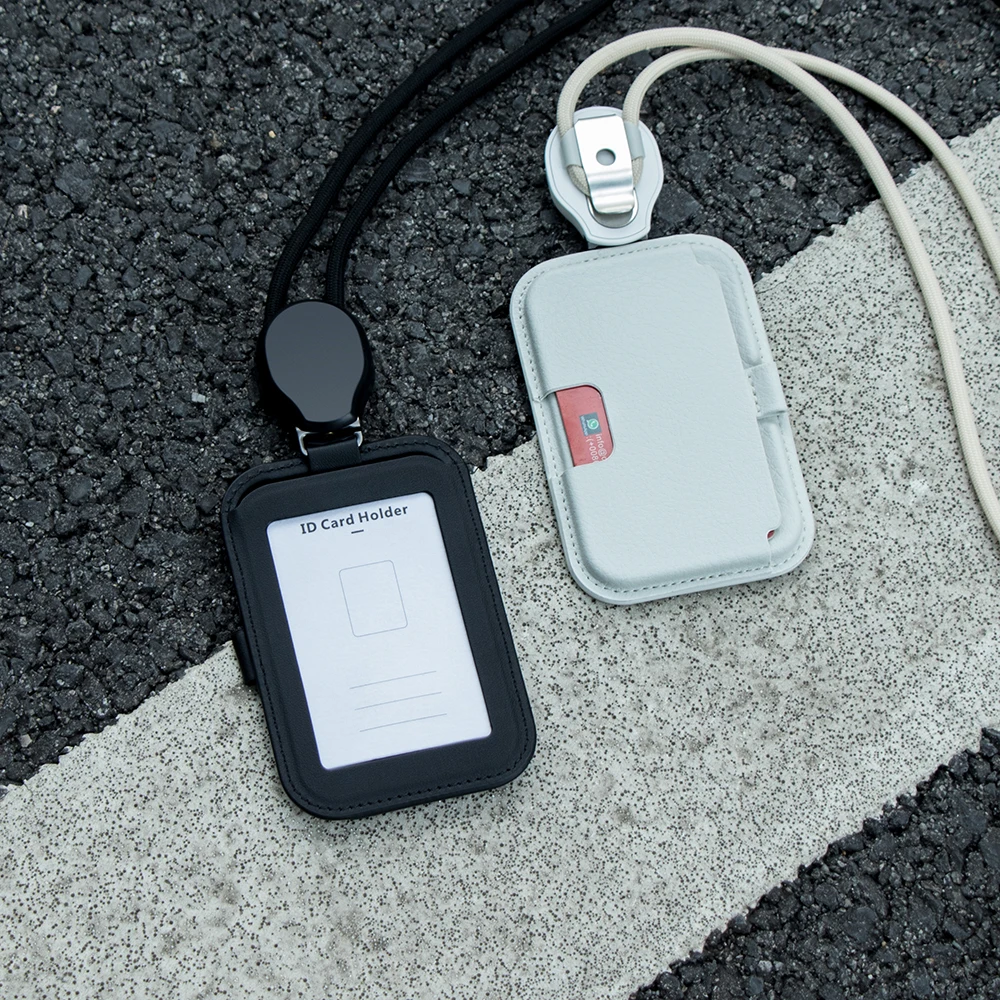 Factory Direct supply custom id holder fashion badge holder id card holder with necklace rope for airplane bus metro pass card