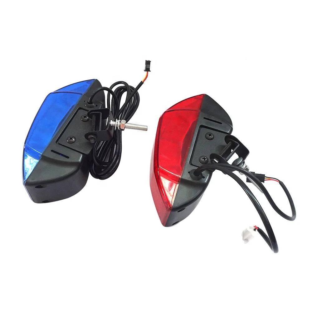YUANHAO 12 вольт светодиодные огни мотоциклы высокой мощности 1 Вт красный синий мотоцикл безопасность свет аварийный передний предупредительный