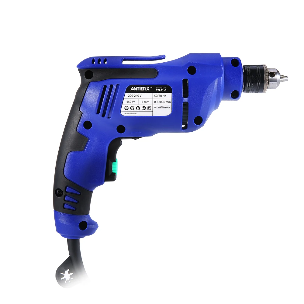 
ANTIEFIX Industrial Power Multifunction 400W 6.5mm Portable Electric Hand Drill Machine 