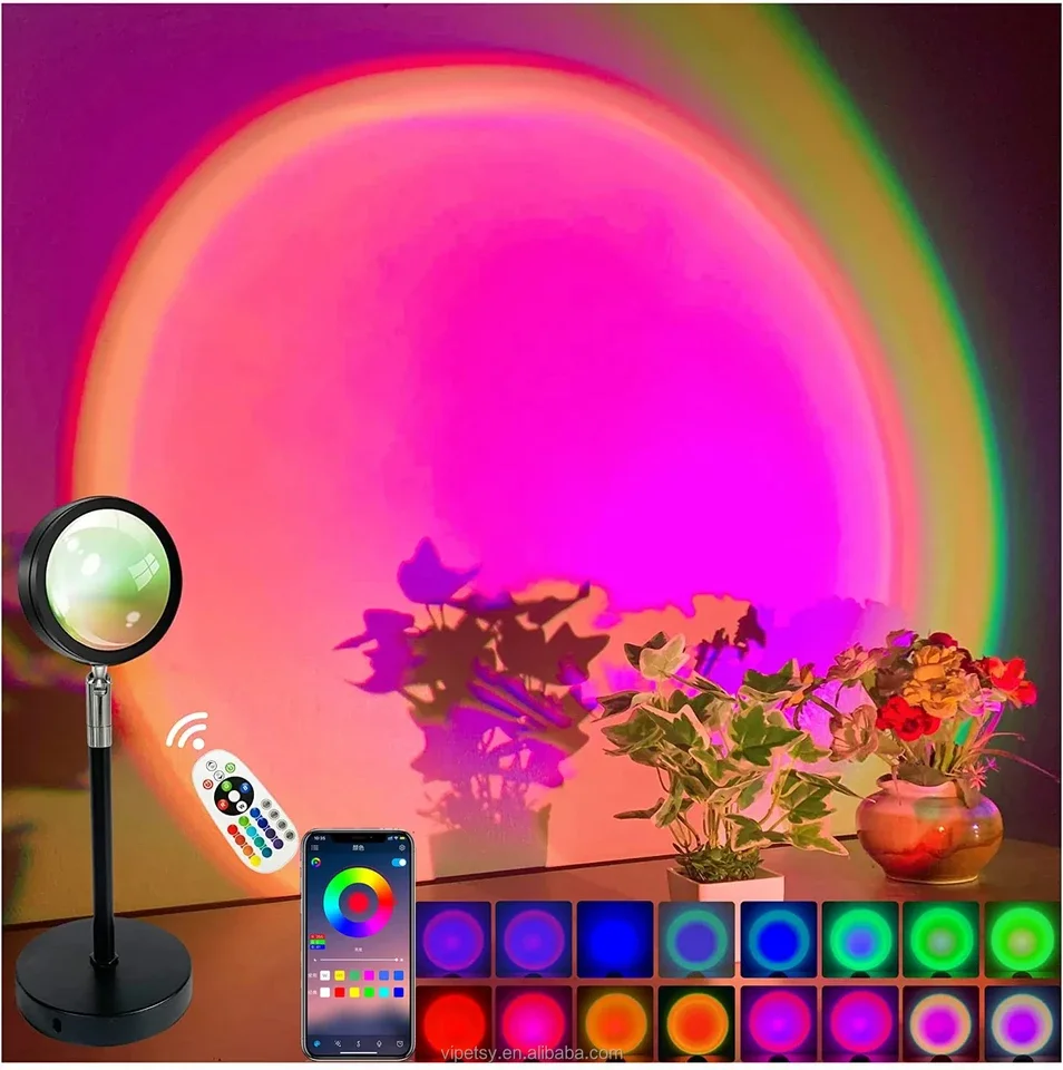 New High Quality Sunset Projection Lamp for Home Decoration Selfie Video Shooting Atmosphere Lamp