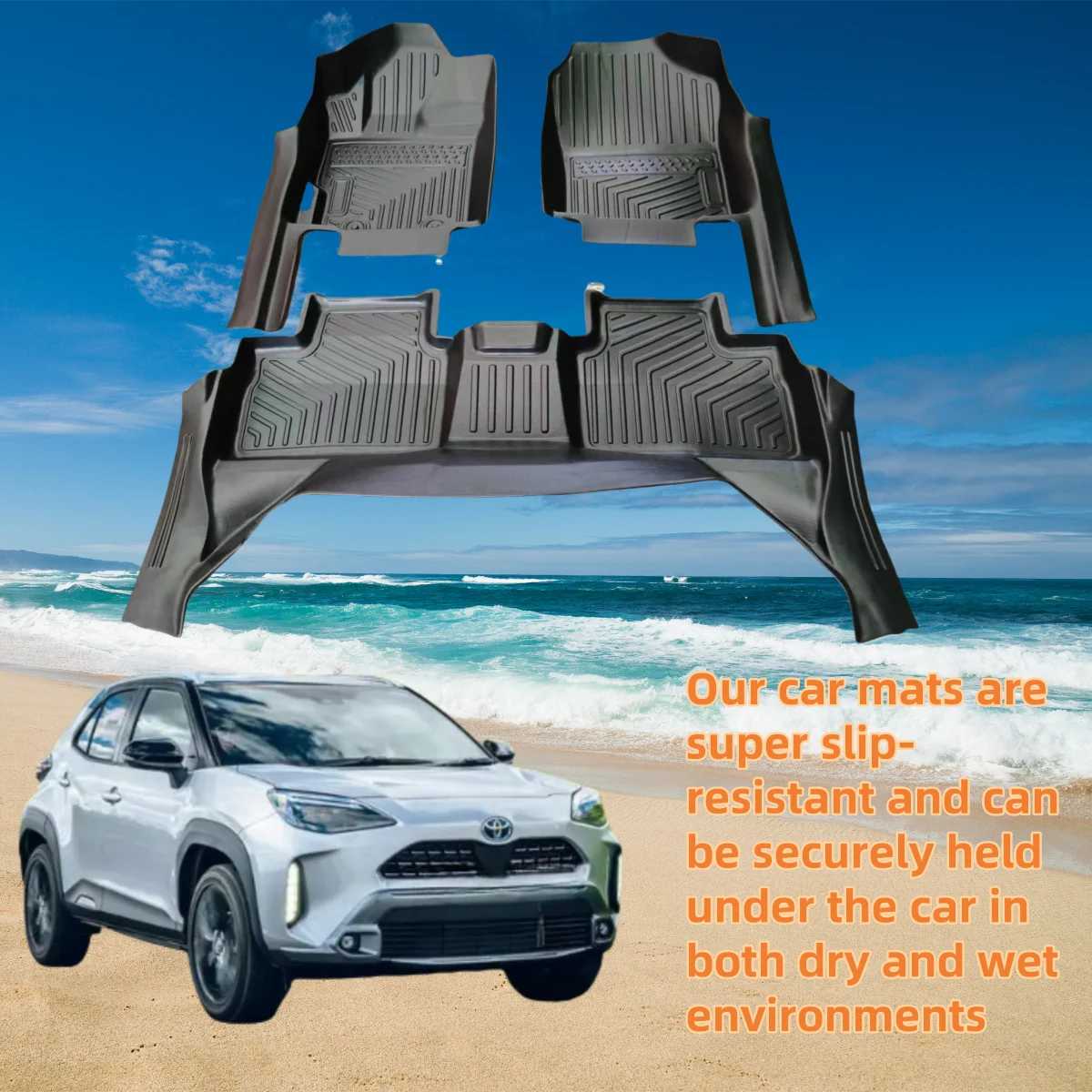 Подходит для TOYOTA YARIS CROSS HEV 2022 + с всепогодными защитными автомобильными ковриками