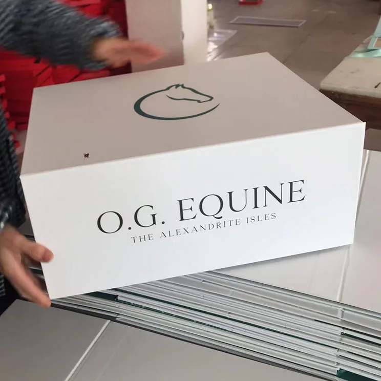 Magnetic Folding Cardboard Gift Box Cosmetics Packaging Box Bridal Extra Large Gift Box Logo Hot Stamping Customization