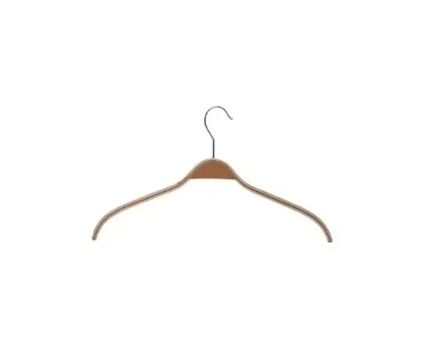 Custom logo wood hangers safe durable high quality custom wooden laminated coat clothes hanger