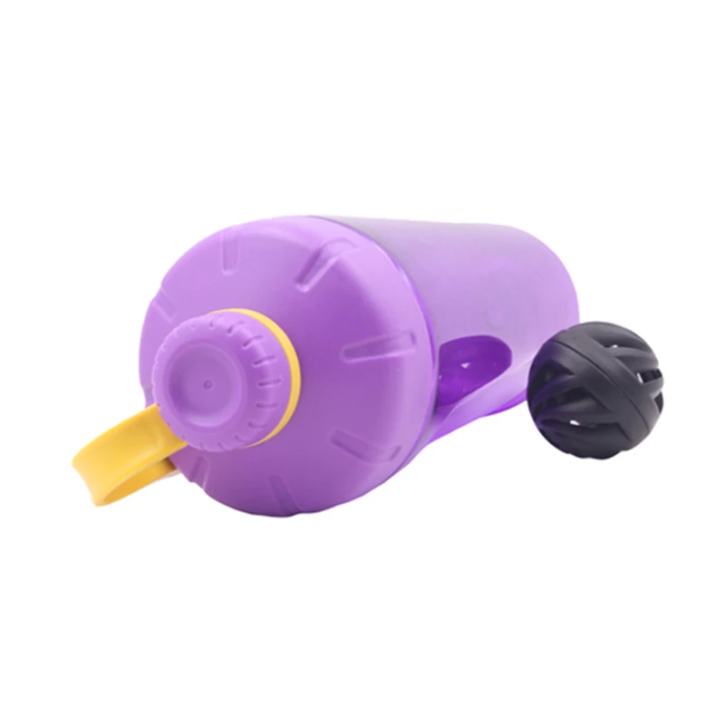 new design bpa free sports fitness 800ml protein shaker plastic blender water bottle with mixer ball