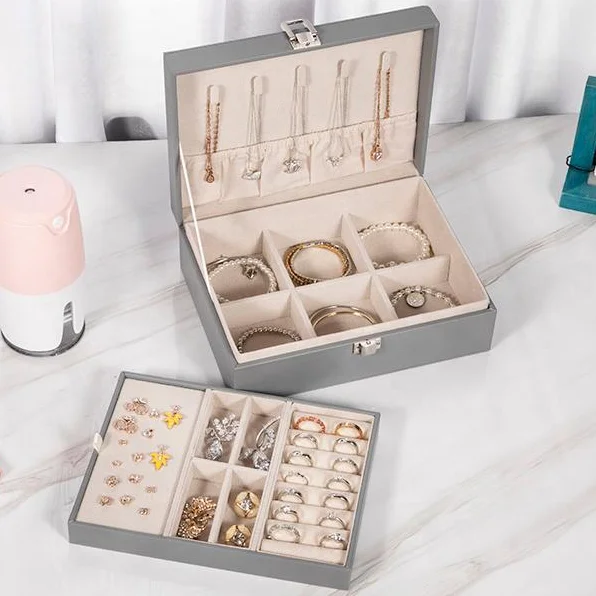 ODM/ OEM Suppliers Deluxe Decorative Necklace Ring Box for Women Wedding Gift Jewelry Box