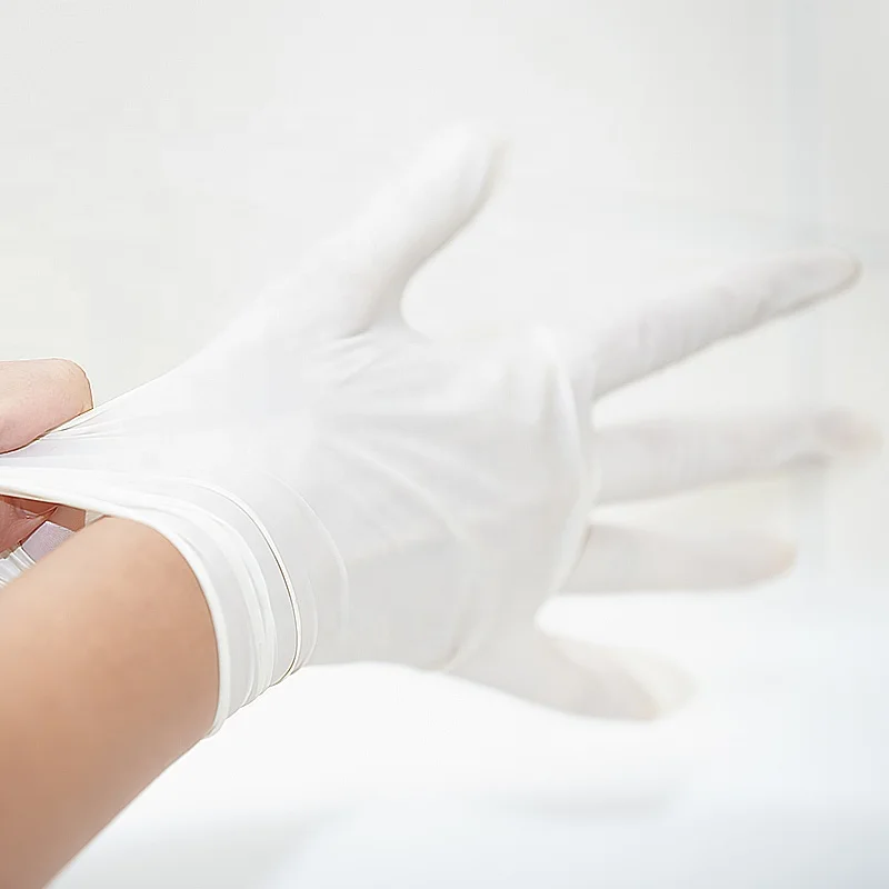 Latex Powder Free Gloves Disposable Manufacturing Extra Long Medical Iso Reusable Medicine Factories 6Mil 100Pcs Gynecology