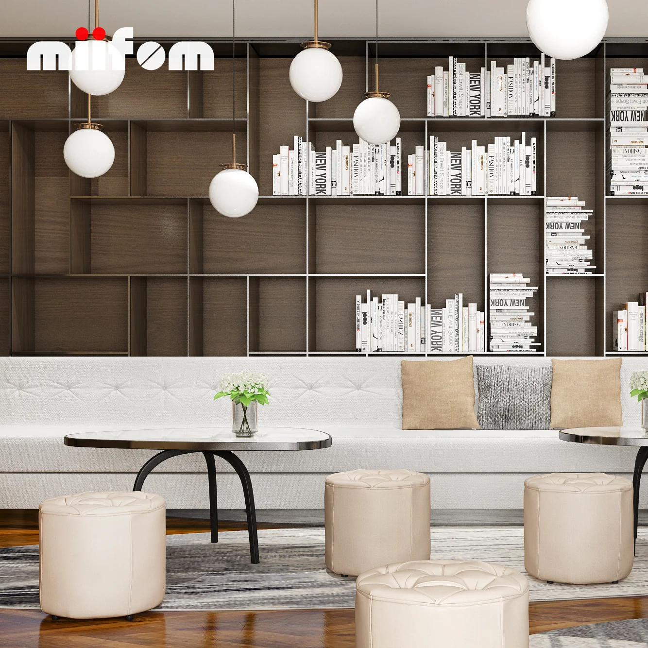 Versatile Modular Display Cabinet with Customizable Shelves and Storage Options