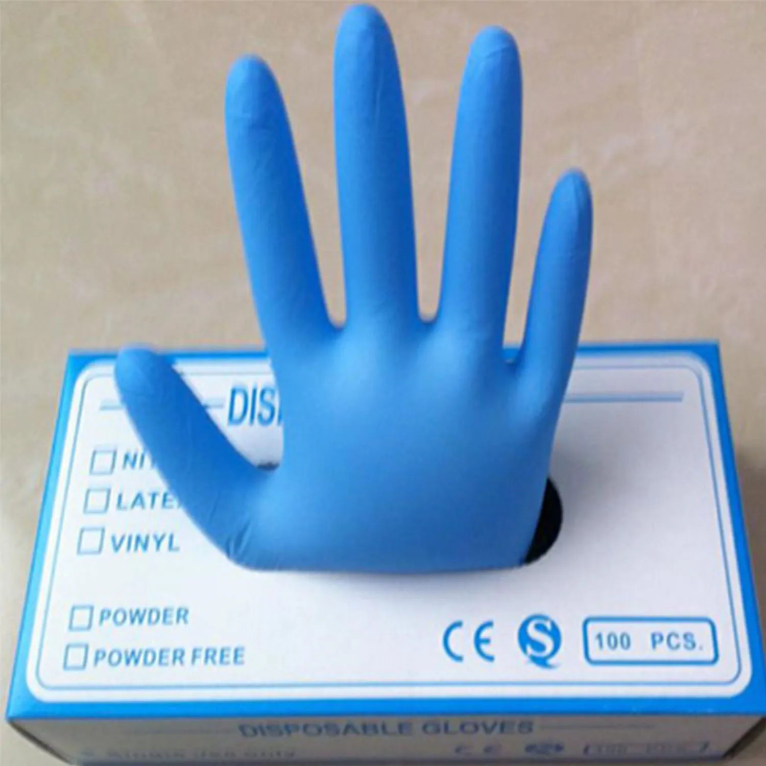 Hand Glove Black Nitrile Gloves Manufacturers China Wholesale 100pcs Per Box Latex Examination Gloves Water Proof Kitchen Yellow